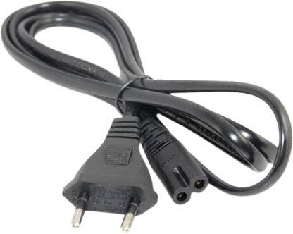 Shield plus Cable 1.5 Meter 2 pin power cable for printer Power Cord (Black, For Computer) Data Card