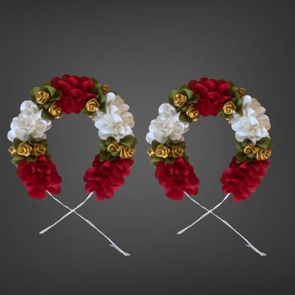 RMKArt Artificial Flower for Women Hair Accessory Garland Juda Gajra(Pack of 2) Hair Chain