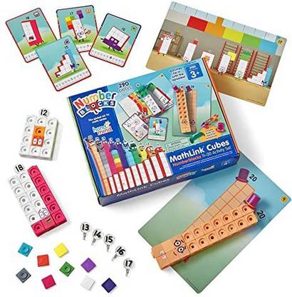 hand2mind Numberblocks MathLink Cubes 11-20 Activity Set, 30 Numberblocks Activities Linke