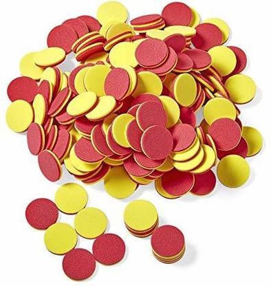 hand2mind Foam Two-Color Counters, Red and Yellow Counters, Counting Manipulatvies, Math C