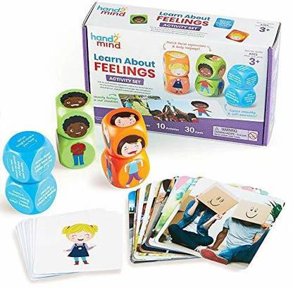 hand2mind Learn About Feelings Set, Social Skills Activities for Kids, 10 Social Emotional