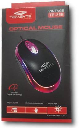 TERABYTE TB-36B Wired Ambidextrous Optical Mouse