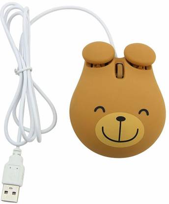 ENTWINO C5 Bear Shape Cute Gaming Mouse For Laptop/Desktop Computer, Mouse Wired Ambidextrous Optical  Gaming Mouse