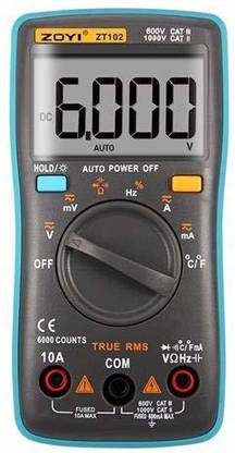 BEYDEST ZT102 ZOYI Portable Digital Multimeter 6000 Counts With Backlight and Data Hold Digital Multimeter