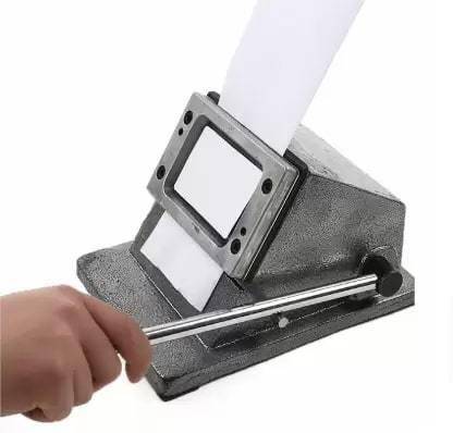greencom PVC ID Card Cutter Heavy Duty Photo Die Cutter Metal Grip Corner Paper Cutter