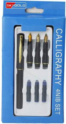 Arrolliant Calligraphy 4Nib Pen Set nib sections (Fine, Medium, Broad and Super Broad) Calligraphy