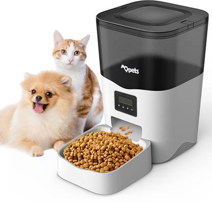 Qpets 3L Automatic Cat Feeder with Voice Recorder, Auto Pet Feeder Programmable Time Pet Food Dispenser