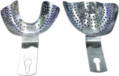 Nexus Medodent EDENTULOUS PERFORATED IMPRESSION TRAY LASER WELDED (SET OF 10PCS) (NO-2 MEDIUM)