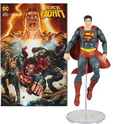 McFARLANE Toys - DC Direct 7IN Figure with Comic - Black ADAM WV1 - Superman