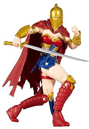 McFARLANE DC Multiverse 7 Inch Action Figure Comic Series - Wonder Woman with Helmet of Fa