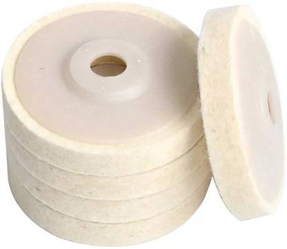ADAWAT 5PCS Wool Felt Polishing Wheel Angle Grinder Buffing pad Flap Angle Grinder