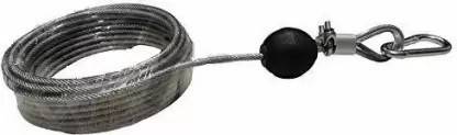 HXXX GYM MACHINE WIRE WITH COMPLETE LOCKING SYSTEM (6MM 10 MTR ) Multi-training Bar