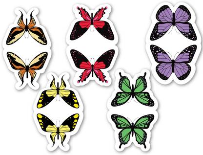woopme Butterfly Pattern BM-151 Magentic Bookmark