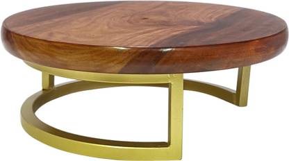 Assorted Craft Wooden Circular Cake stand Wooden, Steel Cake Server