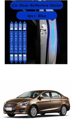 PECUNIA Car Door Open Caution Sticker Reflective Tape Safety Warning Decal 164 55 mm x 5 m Multi Color Reflective Tape