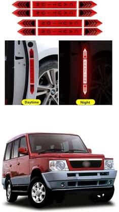 PROEDITION Car Door Open Caution Sticker Reflective Tape Safety Warning Decal 1000 55 mm x 5 m Multi Color Reflective Tape