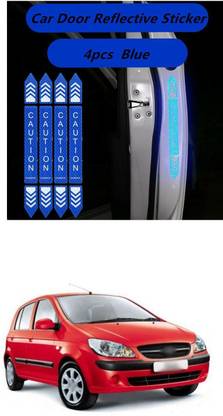 PROEDITION Car Door Open Caution Sticker Reflective Tape Safety Warning Decal 74 55 mm x 5 m Multi Color Reflective Tape