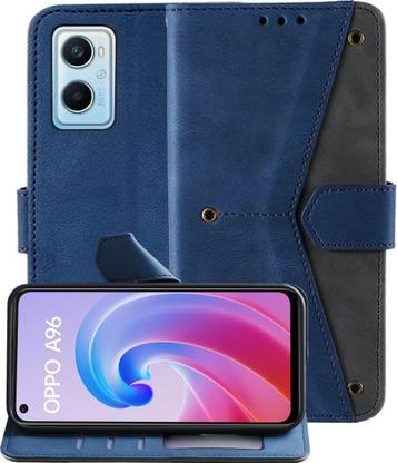 Autofocus Oppo A96 Artificial Leather Back Cover