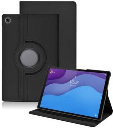 S-Line Flip Cover for Lenovo Tab M10 HD 2nd Gen 10.1 inch TB-X306, 3D Rotate Rotate Hard Back Flip Stand Case
