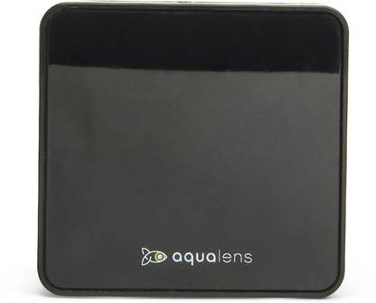 Aqualens Lens Case for Travel with Mirror, Tweezer, Applicator & Lens Box (Black)