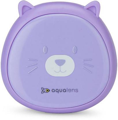 Aqualens Lens Case for Travel with Mirror, Tweezer, Applicator & Lens Box (Purple)