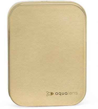 Aqualens Lens Case for Travel with Mirror, Tweezer, Applicator & Lens Box (Gold)