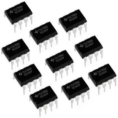SSV CARE NE555 TIMER IC (used for timer, pulse generation, and oscillation) Timer Counter Electronic Components Electronic Hobby Kit