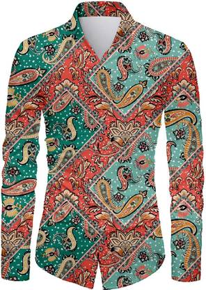 Men Printed Casual Multicolor Shirt