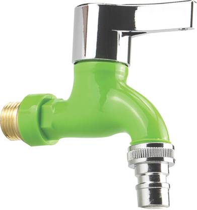 Inviqtus INQFST8M5 PVC High-Pressure Washing Machine Tap Green INQFST8M5 Bib Cock Bathroom and Kitchen Faucet Bib Tap Faucet