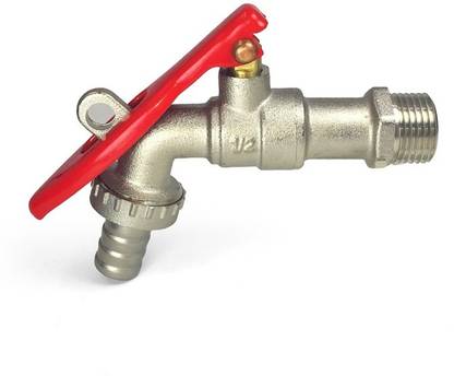 24x7eMall by 24x7 eMall Tap with Lock, Tap Lock, 1/2" Thread Water Tap Lockable Faucet Brass Faucet Bib Tap Faucet
