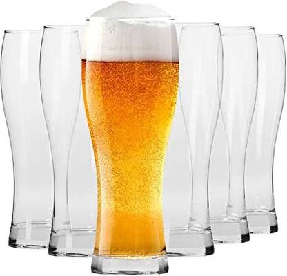 Kavmart (Pack of 6) KAV-BEERGLASS Glass Set Beer Glass