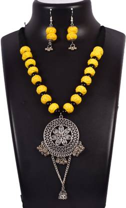 Oxidised Silver Jewel Set