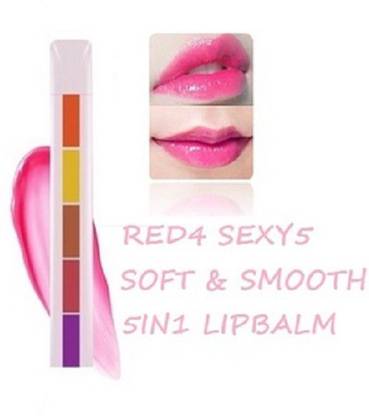 AMOSFIA 5-in-1 Lip Balm Enriched with Sunflower Oil and Benefits FRUIT, CANDY, MIX FRUITS