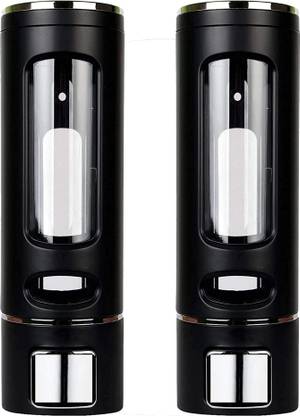 Flipkart SmartBuy Fancy ELITE FOX Liquid Soap Dispenser Black - Pack Of 2 400 ml Gel, Liquid, Lotion, Conditioner, Soap, Shampoo Dispenser