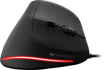 ZEBRONICS ZEB-COZY Wired Ambidextrous Optical  Gaming Mouse