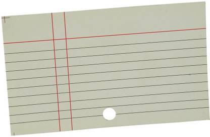 Standard Library Service computer catalogue cards Ruled A1 100 gsm Copy Paper