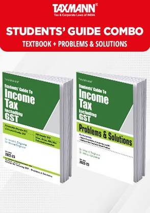FULL COMBO | CA Intermediate Nov. 2022/May 2023 Exams – Group 1 | Paper 4 | Taxation (Tax) | TEXTBOOK, PROBLEMS & SOLUTIONS And CRACKER | A.Y. 2022-23 | Set Of 3 Books