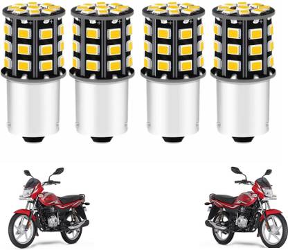 OBEROI'S TRADERS 360° Reflecting LED Indicator Bulbs Set Of 4 For Bajaj Platina All Models Indicator Light Motorbike, Car LED (12 V, 12 W)