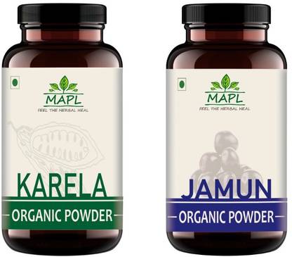 MAPL Karela & Jamun powder For balancing blood sugar level & detox your body 200g*2