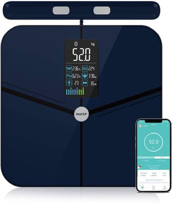 beatXP Infinity Weighing Machine| Multi-user|Body Fat Analyzer &Smart App Integration BMI Weighing Scale