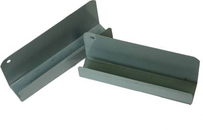 Standard Library Service Shelf Label Holders - 12pc | U Shape, Powder Coated, Large Size Steel Book End