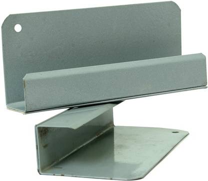 Standard Library Service Steel Shelf Label Holder - 1pc | U Shape, Powder Coated Steel Book End