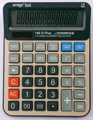 Amigo 140D PLUS ELECTRONIC CALCULATOR. 14 Digit Basic  Calculator