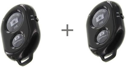 ANY KART pack of 2 Wireless Bluetooth Shutter Button Selfie Remote Support iOS & Android  Camera Remote Control