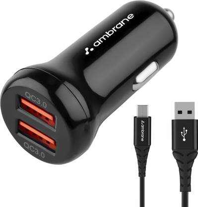 Ambrane 30 W Qualcomm 3.0 Turbo Car Charger