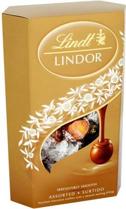 LINDT Lindor Assorted Chocolate Box, 337g Truffles