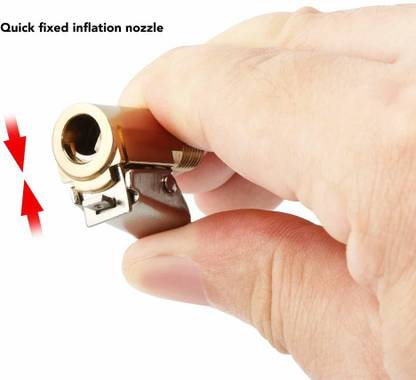 SRK 1PC Car Auto Brass 8mm Tyre Wheel Tire Air Chuck Inflator Pump Valve Clip Clamp Locking Carabiner