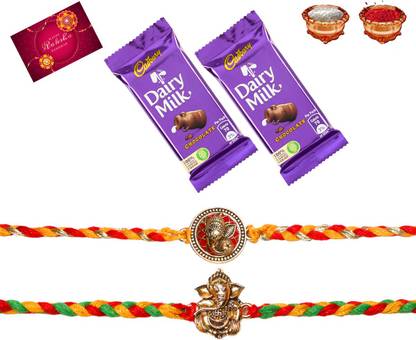 RUBBICK RAKHI FOR BROTHER WITH CHOCOLATE_118 Assorted Gift Box