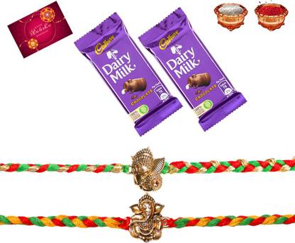 RUBBICK RAKHI FOR BROTHER WITH CHOCOLATE_110 Assorted Gift Box