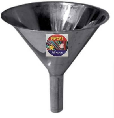 NPCPL Large 10 IN Loha keep funnel Petrol Diesel Oil Tractor Truck (Size 34 x 24cm) Iron Funnel